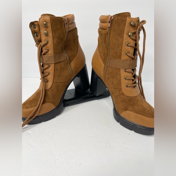 London Fog Womens Maise High-Top Sneaker Bootie Lace-Up